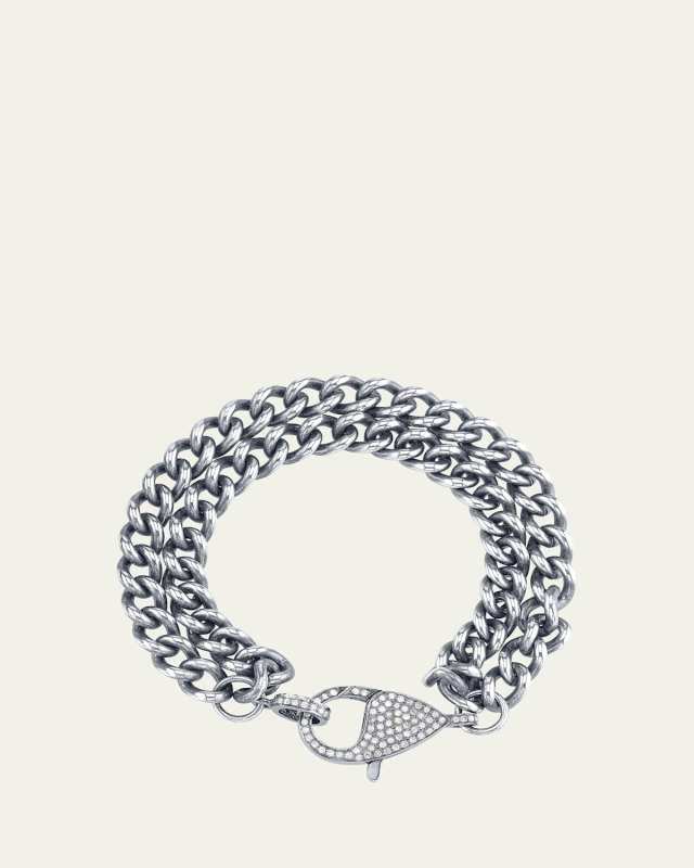 Double Curb Chain Bracelet